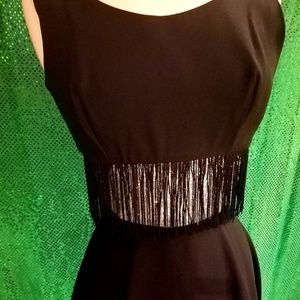 Little Black 60's Fringe Dress